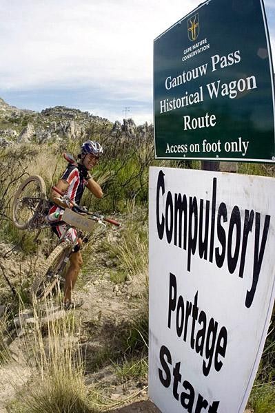Racers faced a compulsory dismount