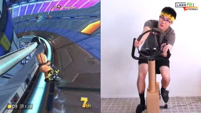 Mike Choi demos the Labo Fit Adventure Kart Kit
