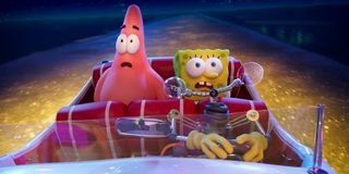 Otto, Patrick, and SpongeBob in The SpongeBob Movie: Sponge on the Run