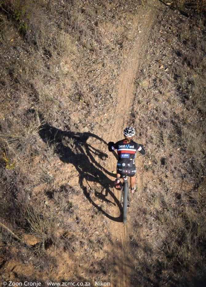 An Li Kachelhoffer on some of the pristine bushveld singletrack