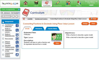 Product: Learning.Com’s Digital Learning Environment