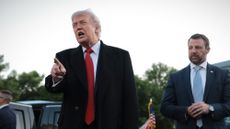 President Donald Trump with Homeland Security Secretary Markwayne Mullin