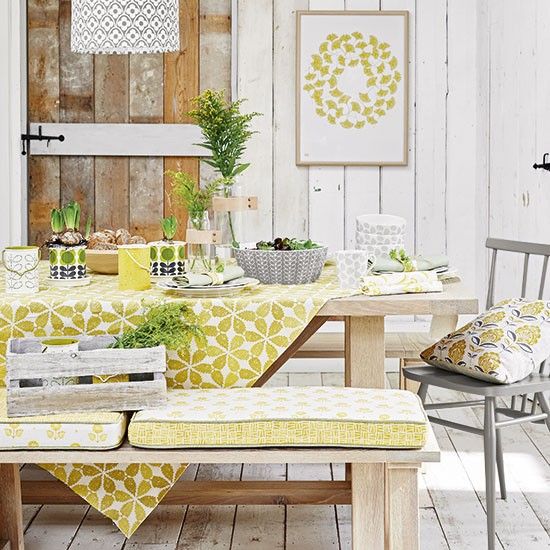 Yellow and green decorating ideas Ideal Home