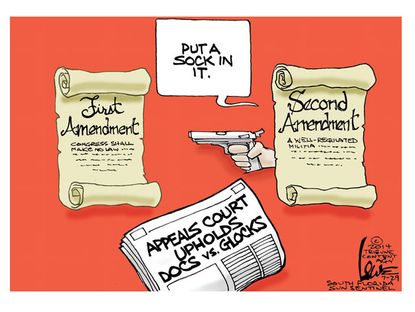 Political cartoon gun rights