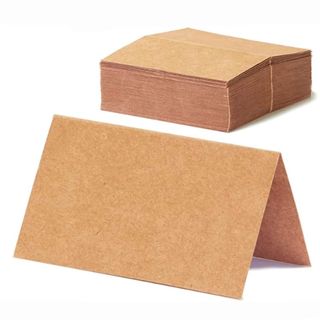 Plain Brown Place Cards 