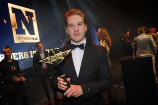 Oostende - Belgium - wielrennen - cycling - cyclisme - radsport - ILAN VAN WILDER during the The Flandrien 2019 award show. (Flandrien-Trofee) pictured during the Flandrien - The Flandrien is an annual award presented by the Flemish newspaper Het Nieuwsblad to the best Belgian cyclist of the year - Photo Jan De Meuleneir /PN/Cor Vos Â© 2019

