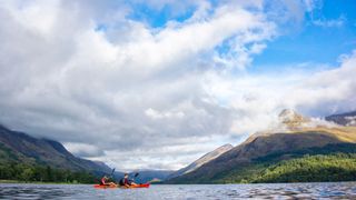 Two people kayaking during the Rat Race Coast To Coast Adventure Race