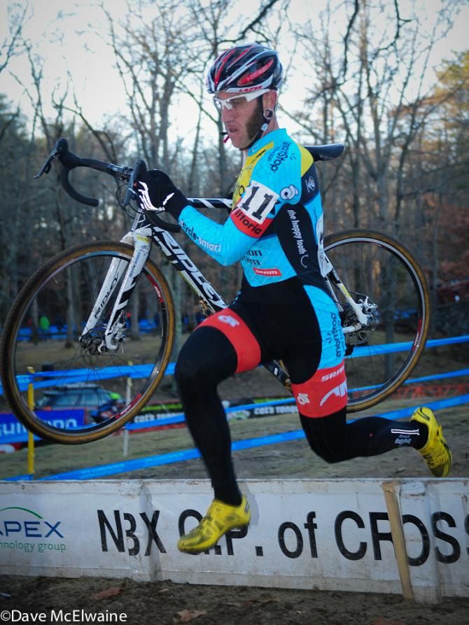 Adam Myerson (SmartStop-Mountain Khakis) racing in the top ten