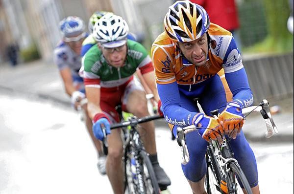 Spain's Juan Antonio Flecha (Rabobank), 30, giving it full gas in the recent Brabantse Pijl