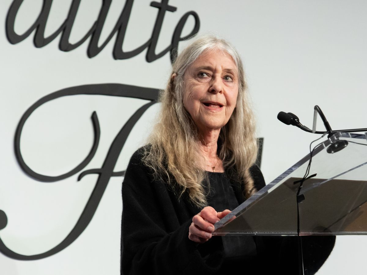 Margaret Hamilton accepted an award at the Intrepid Museum in New York City on May 23, 2019.