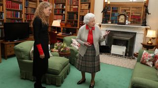 Canadian Governor General Designate Julie Payette meets Queen Elizabeth during a private audience at Balmoral Castle