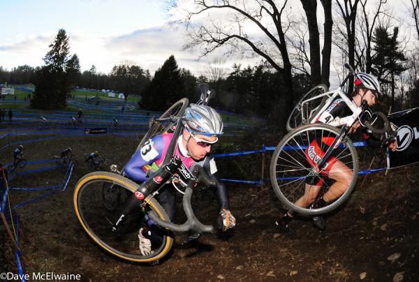 Due to Daylight Savings Time, daylight fades as the race progressed