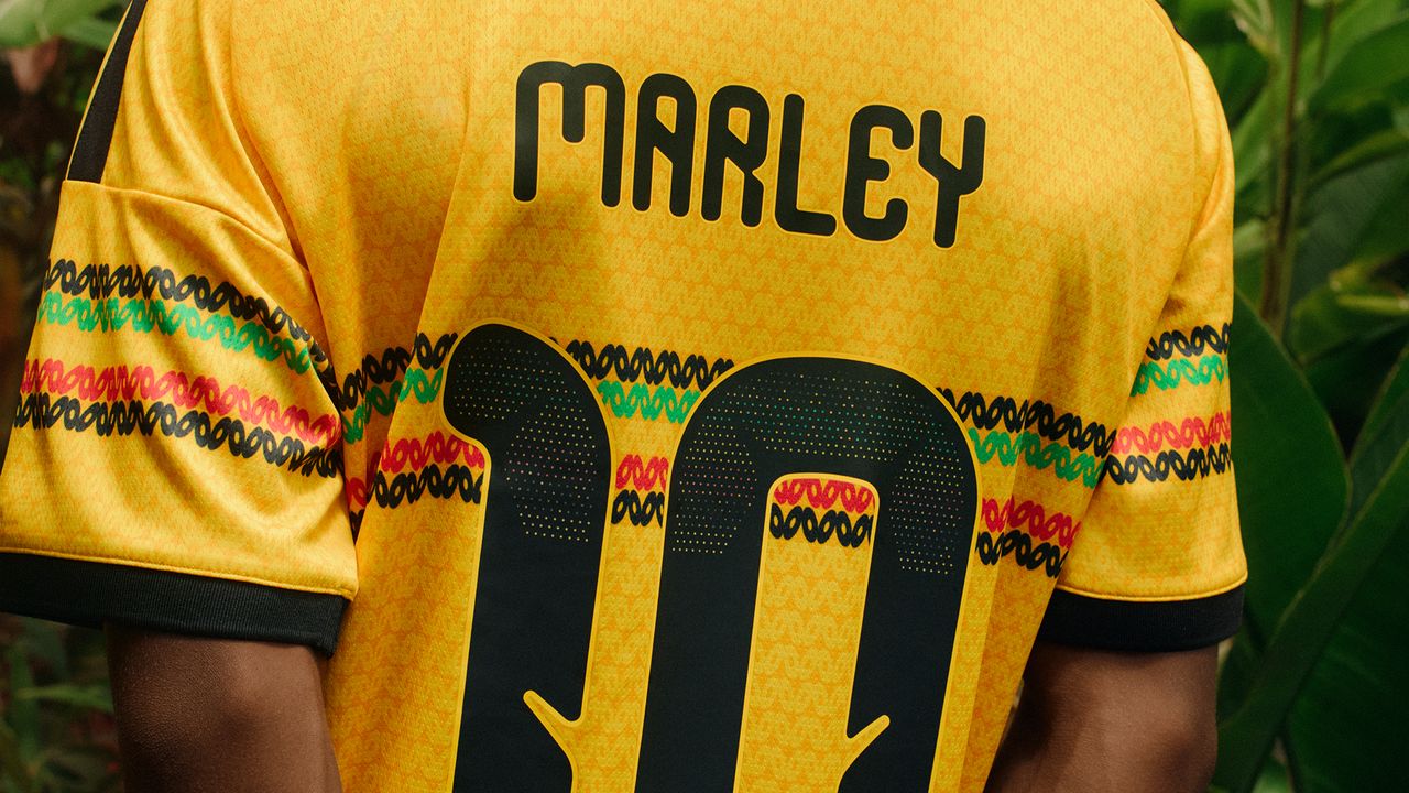Details of the Adidas Jamaica 2026 x Bob Marley jerseys
