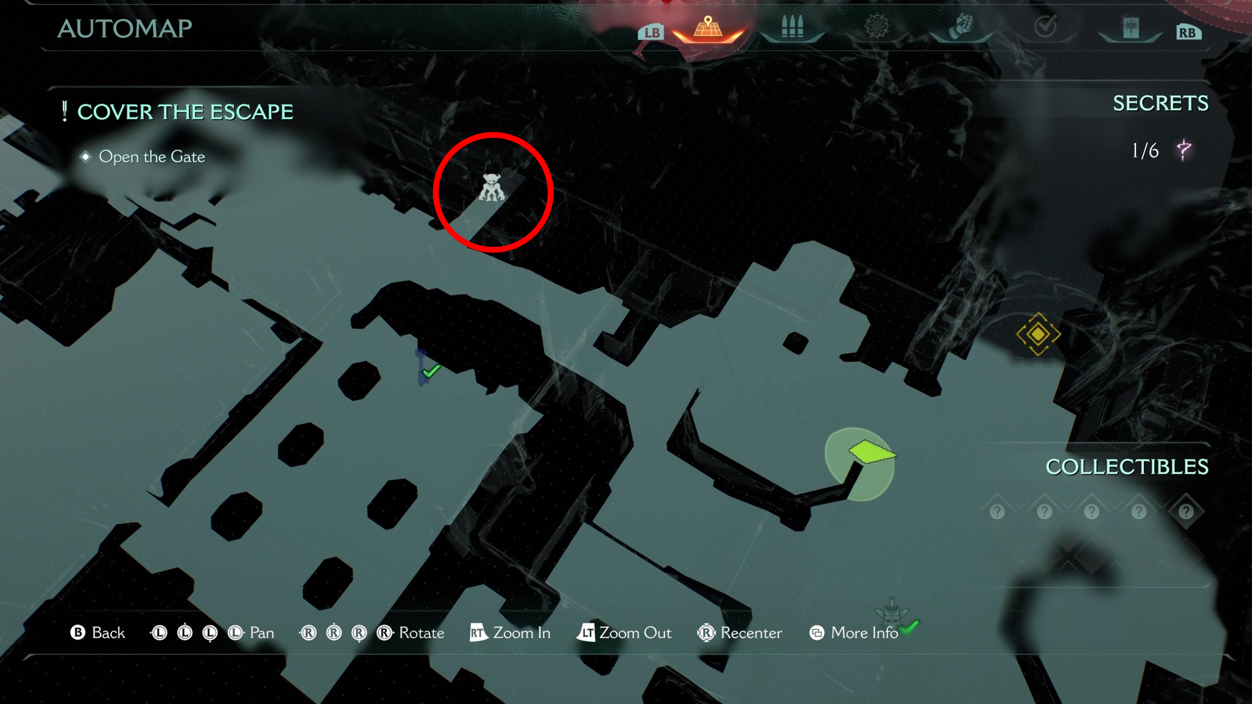 Doom: The Dark Ages Village of Khalim secrets - A map showing the location of a toy collectible.