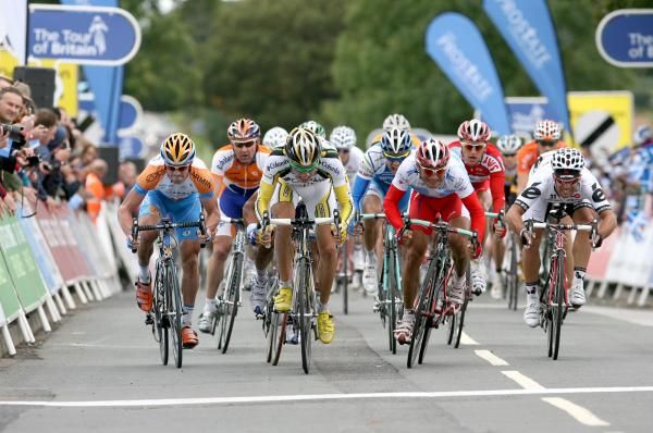 The heat is on: Garmin was in the mix but rival North American squad Columbia-HTC took the victory.