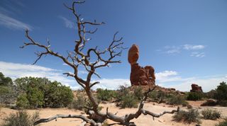 Balanced Rock at Arches National Park. Image: Jamie Carter