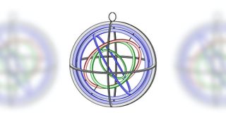 An illustration of an astronomical instrument. 