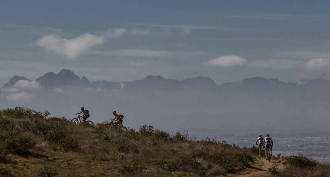 Riders make their way over Conterman's Kloof