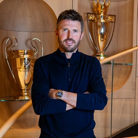 Head Coach Michael Carrick of Manchester United poses at Carrington Training Ground on January 13, 2026 in Manchester, England. (Photo by Ash Donelon/Manchester United via Getty Images)