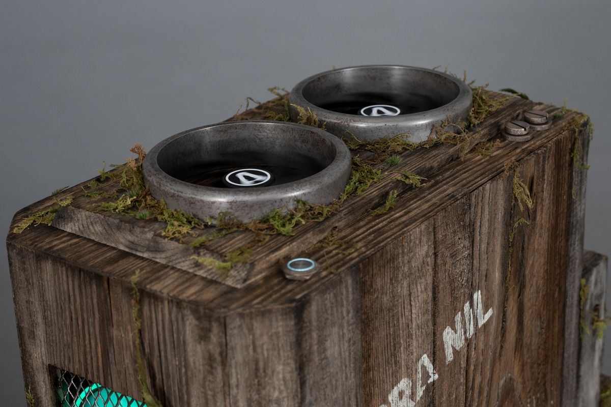 The Terra Nil custom gaming PC top fans.