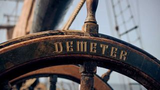 Last Voyage of the Demeter ship steering wheel