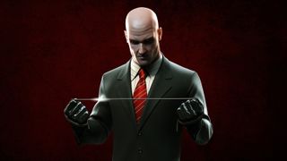 Hitman: Blood Money key art showing Agent 47 staring intently at the viewer