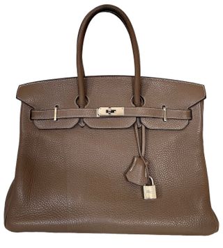 Hermès Vintage Birkin 35 Etaupe/palladium, 2005 I Square a Rare to Find Classic!