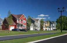 image of a row of suburban houses