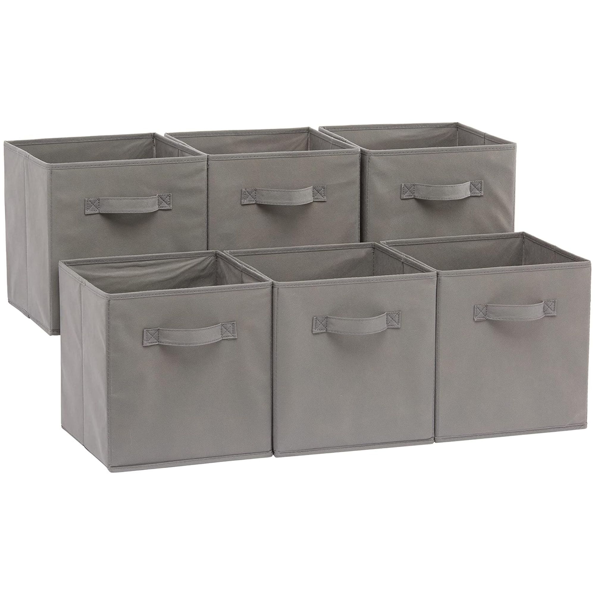 Amazon Basics Collapsible Fabric Storage Cubes Organizer with Handles