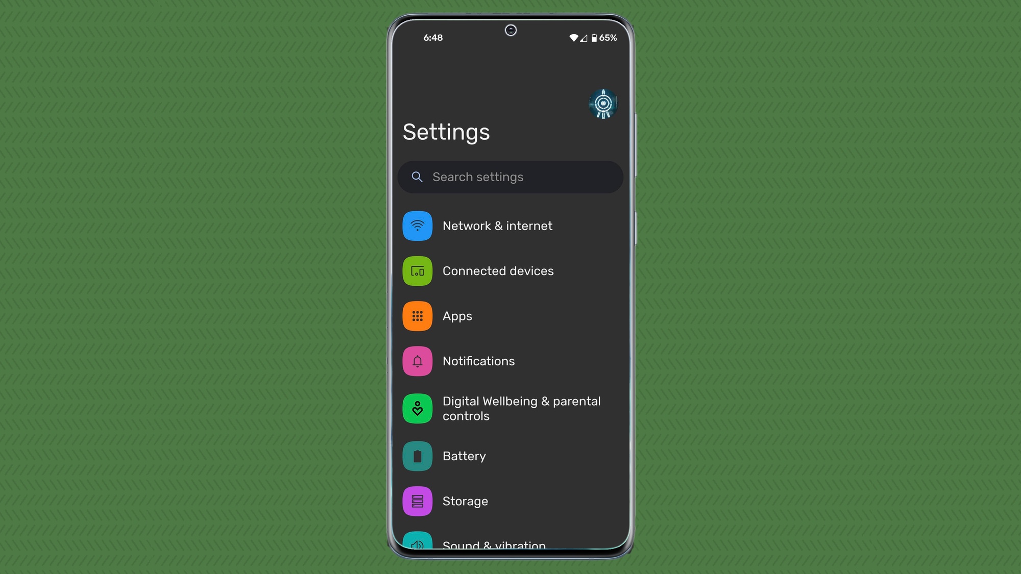 Android 12 settings
