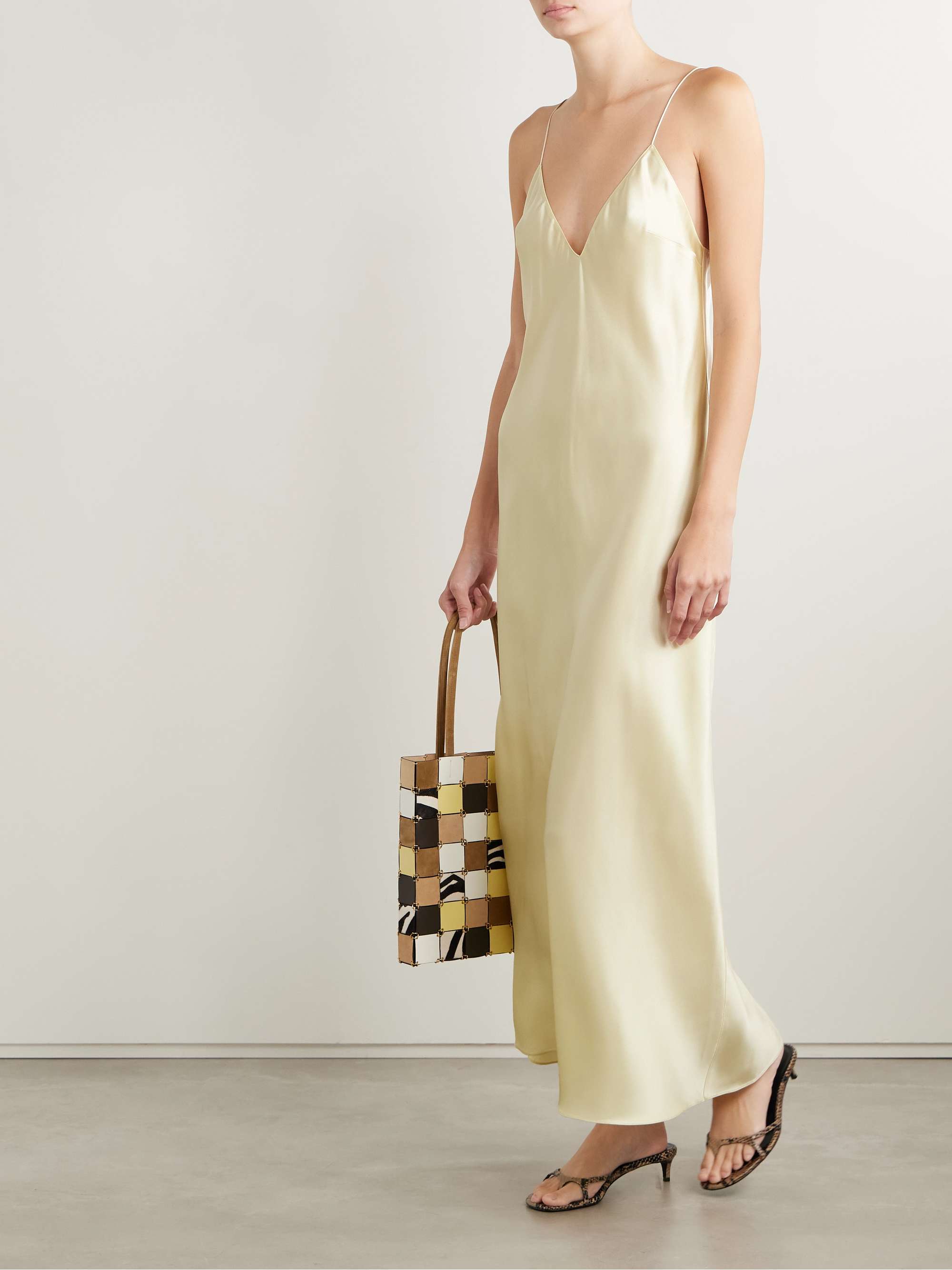 Taja Satin Maxi Dress