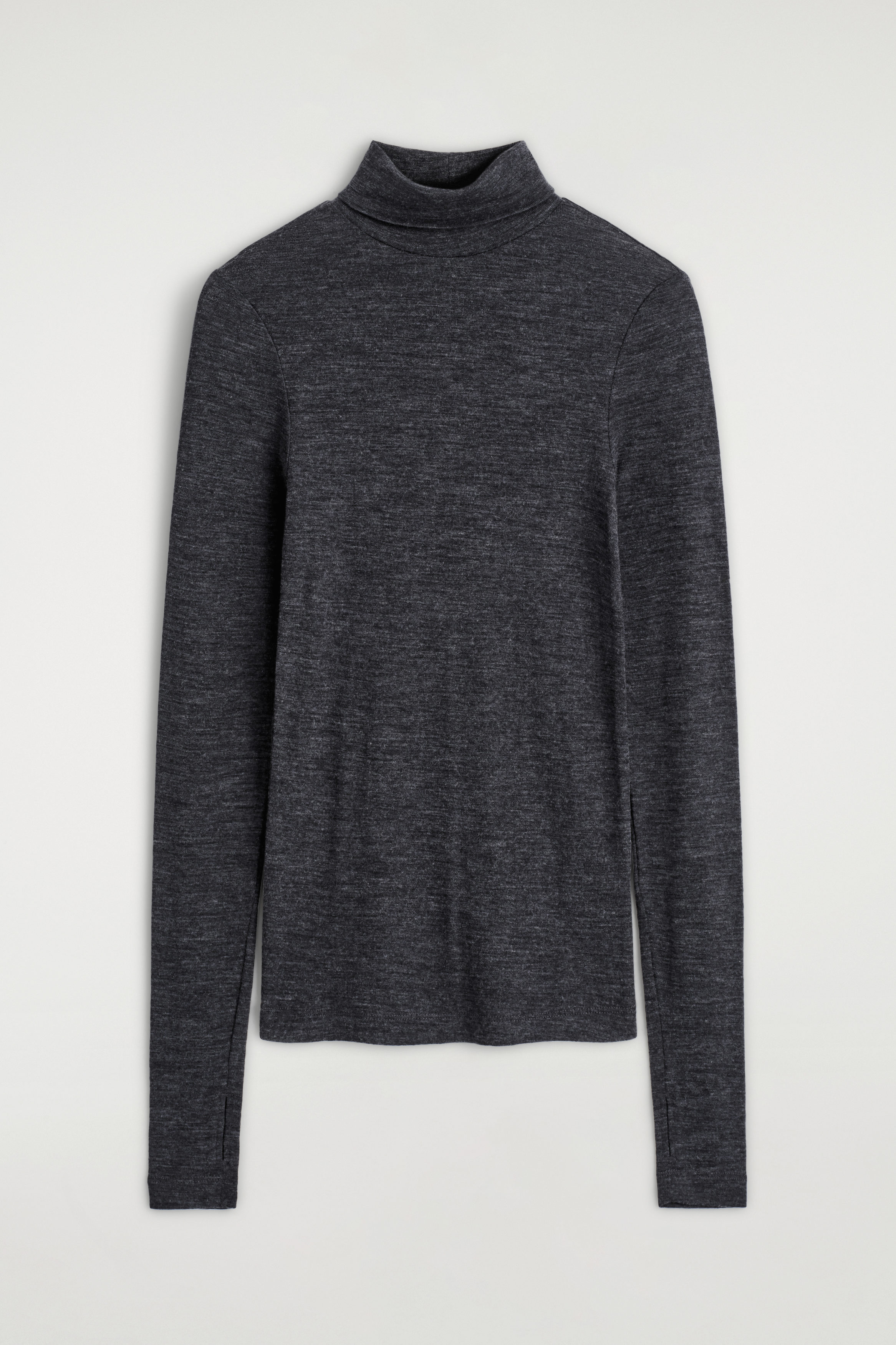 Merino Wool High-Neck Top