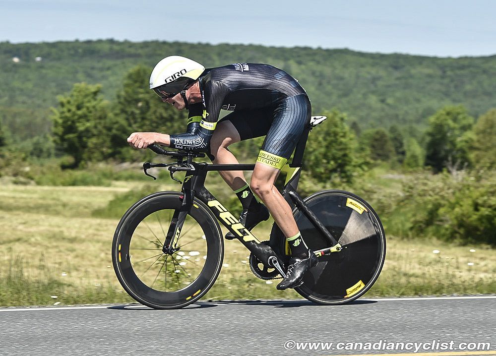 Andzs Flakis (Holowesko-Citadel) finished fifth in the Tour de Beauce stage 3a time trial