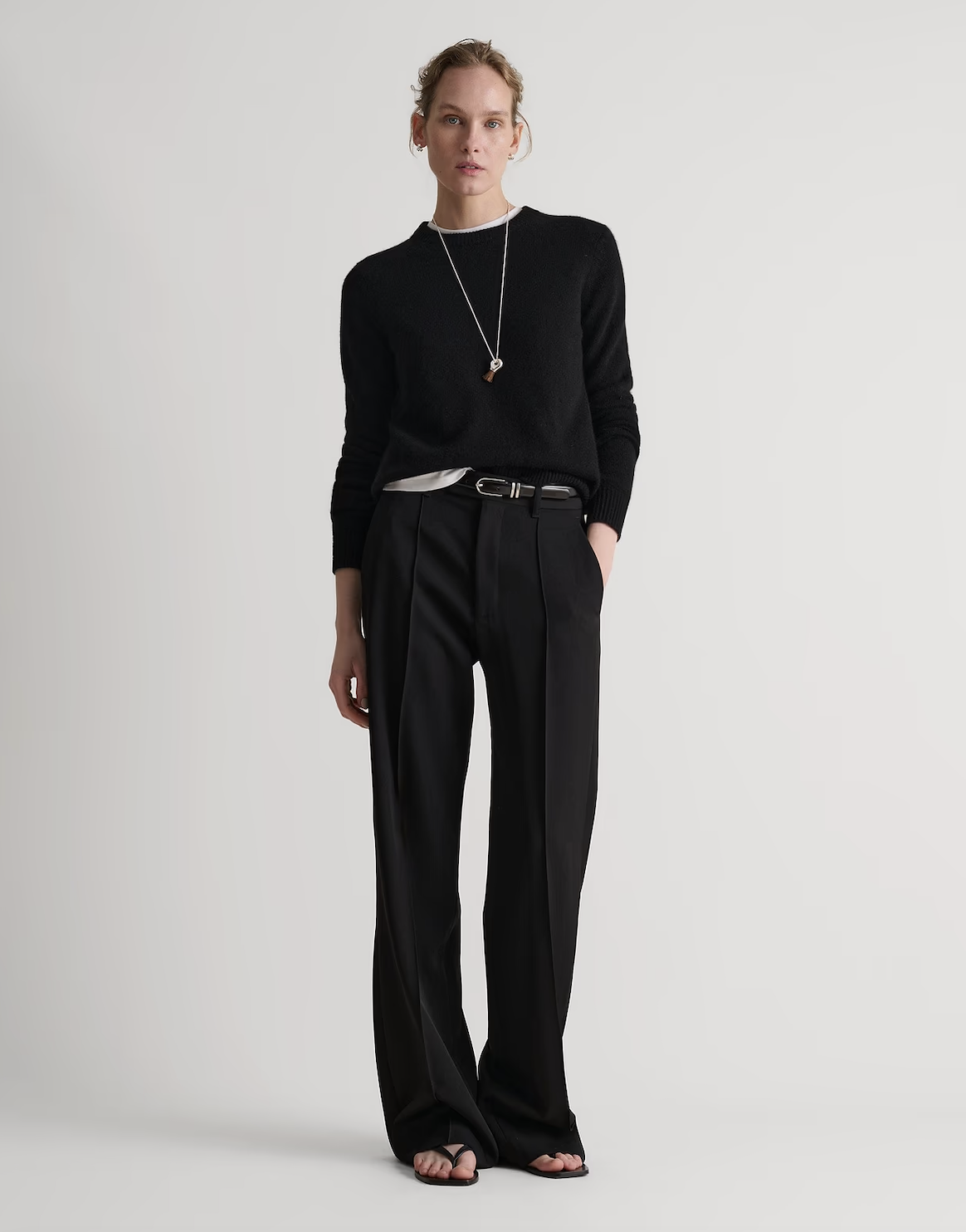 Rise &amp;amp; Fall, Women's Finest Midweight Cashmere Crew Neck Jumper - Black - Xs / Black