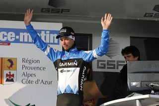 Stage winner Michel Kreder (Garmin - Cervelo) on the podium