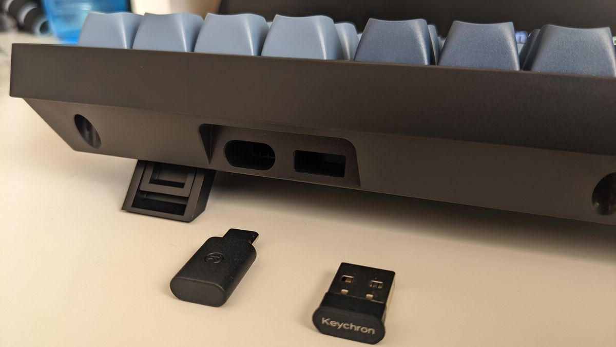 Keychron V6 Max mechanical keyboard during our review