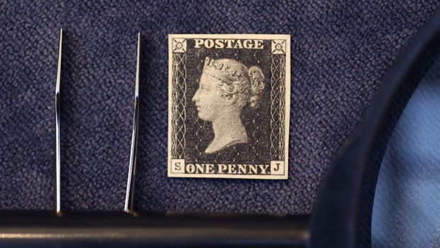 The Penny Black postage stamp - Age of Revolution