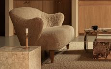 A new look boucl&eacute; chair