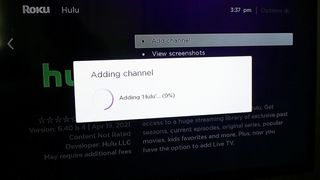 Hulu On Roku Adding