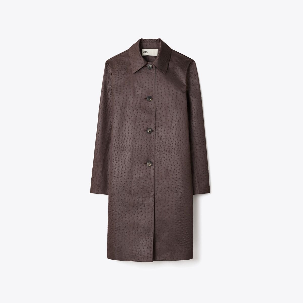 Viscose Car Coat in Brown, Size 10