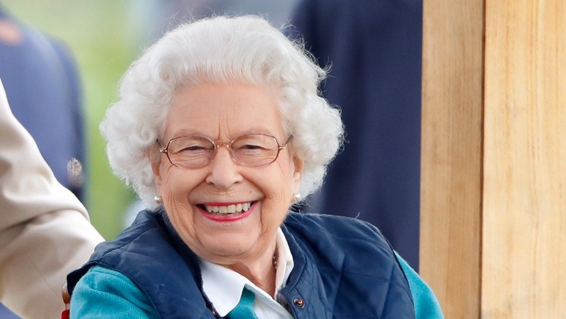 Queen Elizabeth II watches her horse &#039;First Receiver&#039; compete in and win the Retired Racehorses - RoR Open In Hand Show Series Qualifier Class on day 3 of the Royal Windsor Horse Show