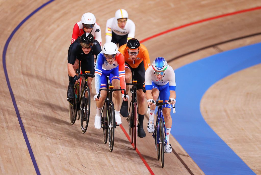 2021 Olympic Games: the points race in the men&#039;s Omnium 