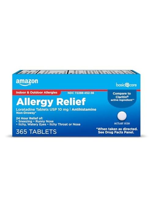 Amazon Basic Care Allergy Relief Loratadine Tablets 10 Mg