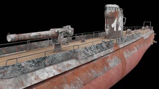 The new survey shows the wreck of the submarine is mostly intact, although some parts of the outer hull are deteriorating after 80 years below the sea.
