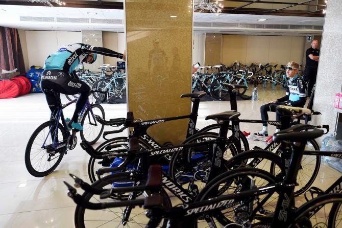 The team's temporary service course awaits in Calpe, Spain.