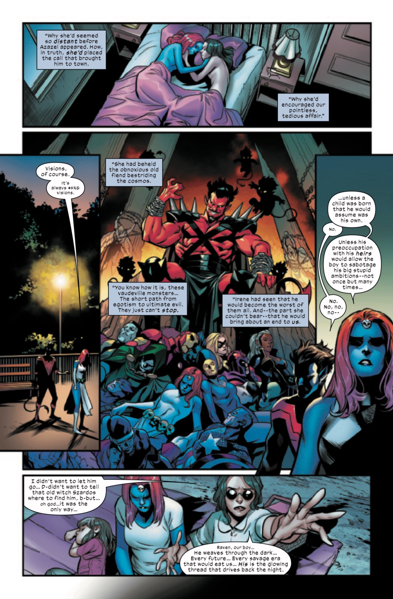 Marvel только что переосмыслила отношения Ночного Змея и Мистик в самом стиле Людей Икс.