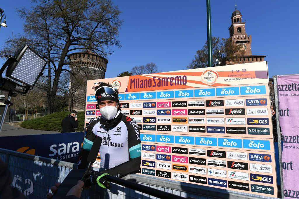 Michael Matthews (Team BikeExchange) before the start of Milan-San Remo