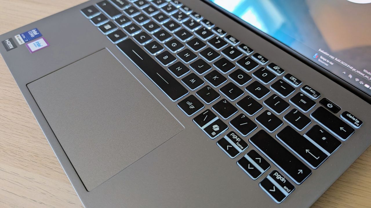 The MSI Prestige 13 AI+ on a desk