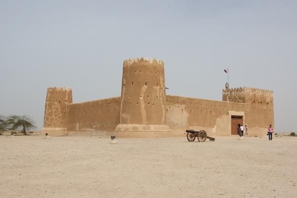The castle at Al Zubarah was the venue for the start of this windy stage