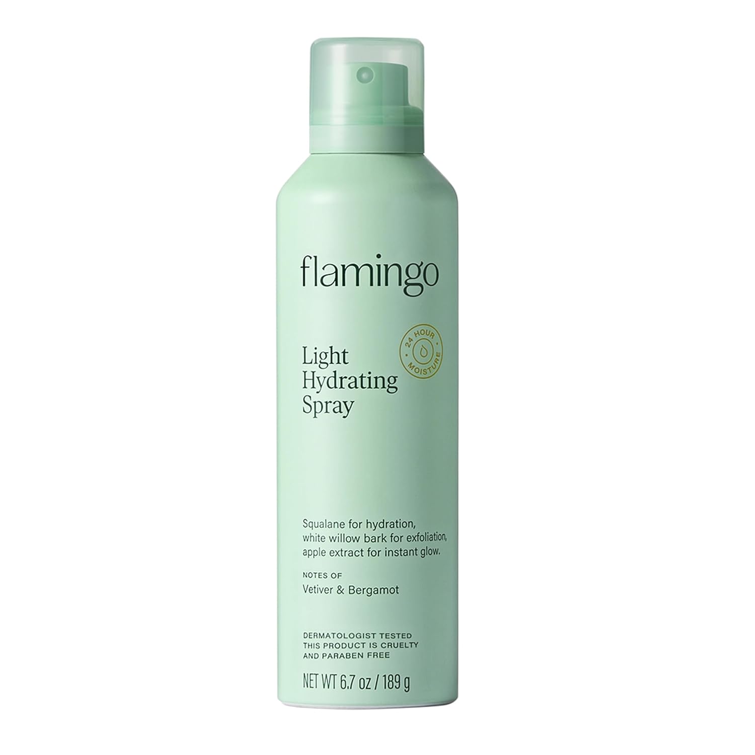 Flamingo Light Hydrating Spray for Women - 24 Hour Moisturizing Body Hydration - 6.7 Oz